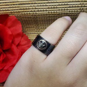 925 Sterling Silver New Age Smiley Face With Carvings